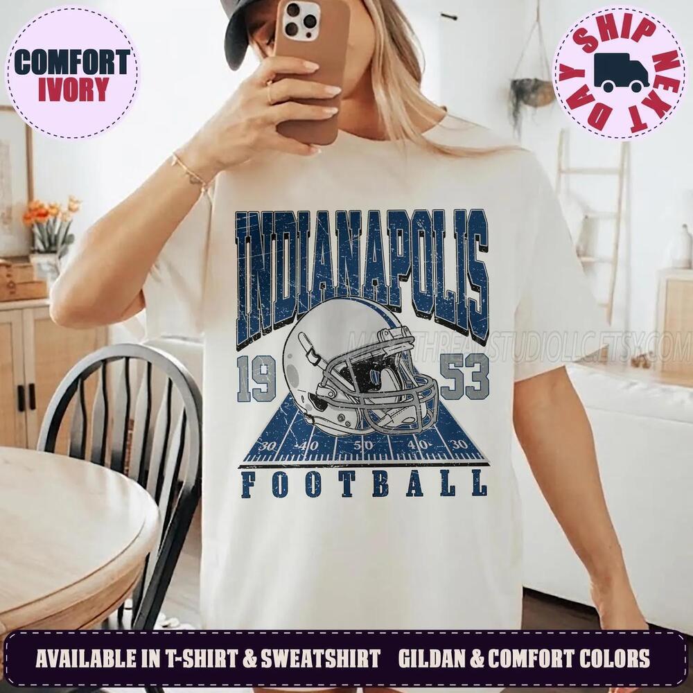 Indianapolis 90s Retro Graphic Oversized Game Day Fan